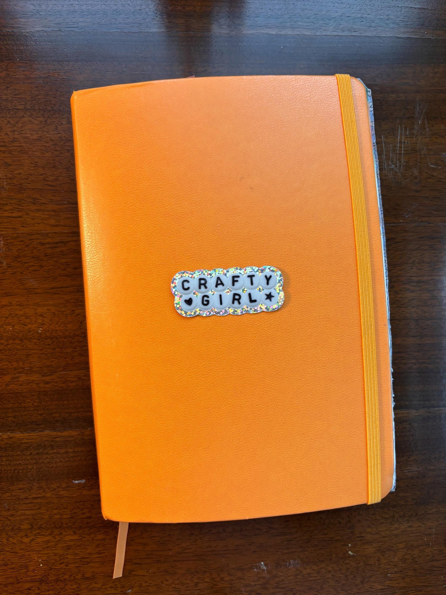 Crafty Girl glitter sticker