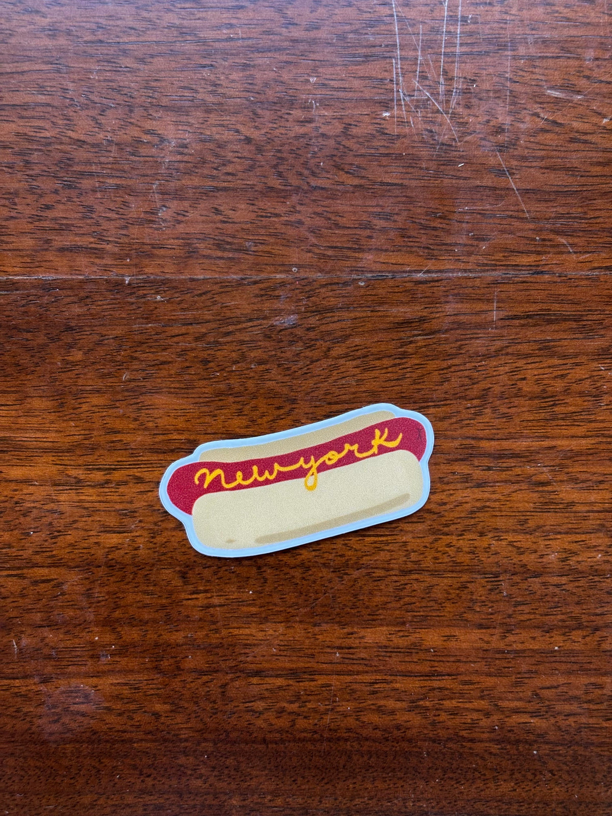 New York hot dog sticker