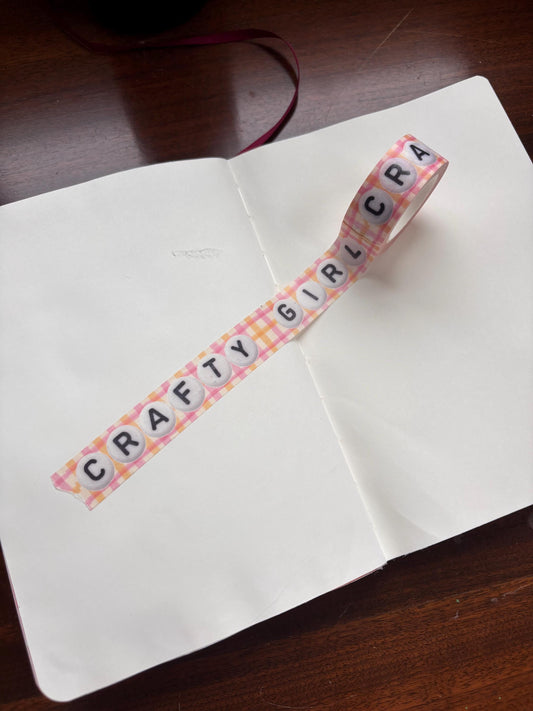 Crafty Girl beads washi tape