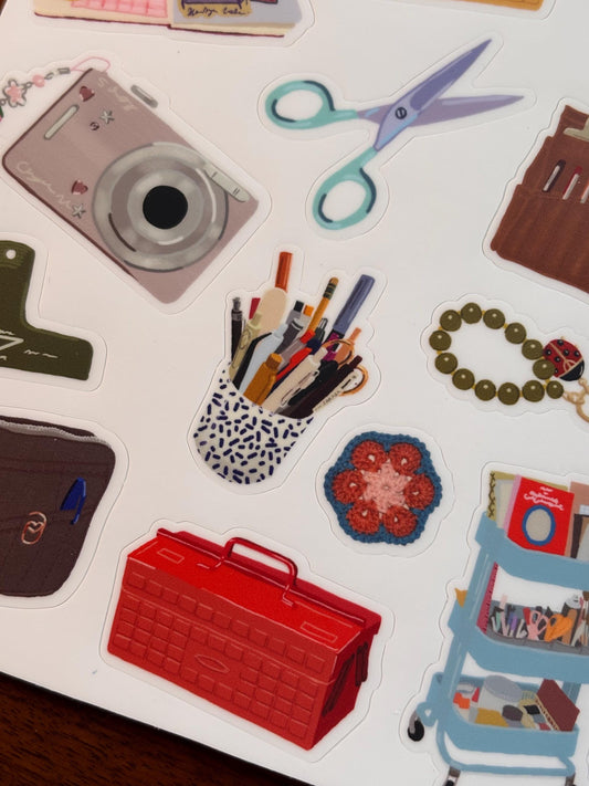 Crafty Girl Sticker Sheet