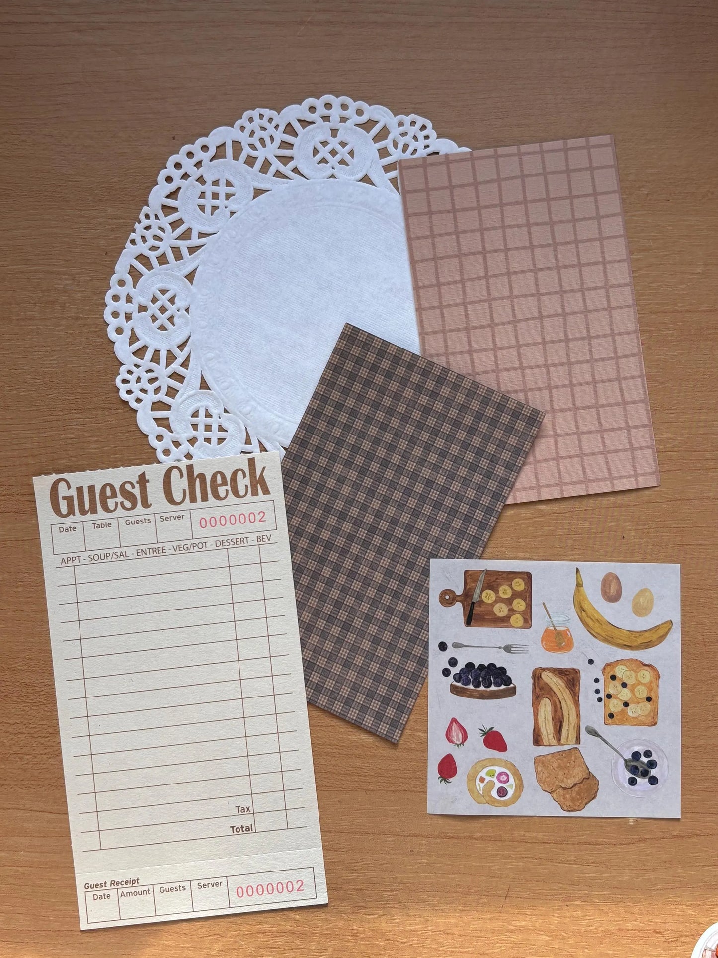 Cafe Stationery Junk Journal Pack