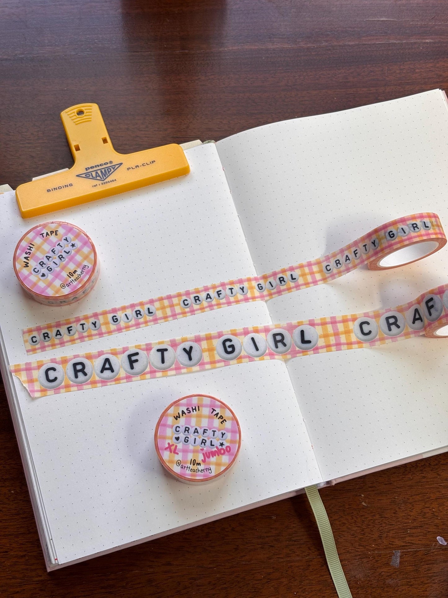 Crafty Girl beads washi tape