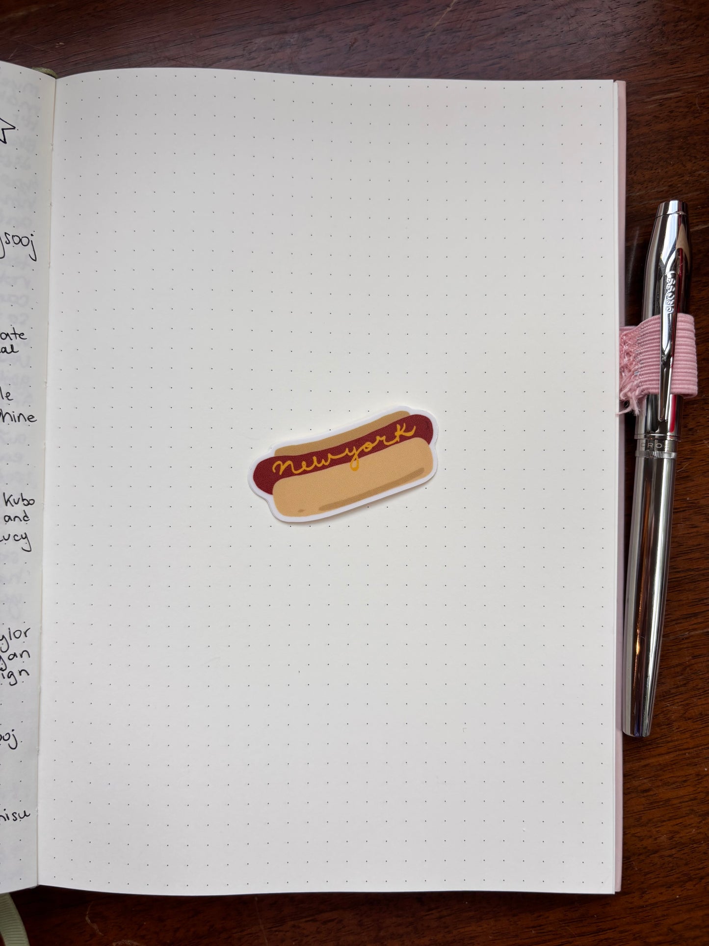 New York hot dog sticker