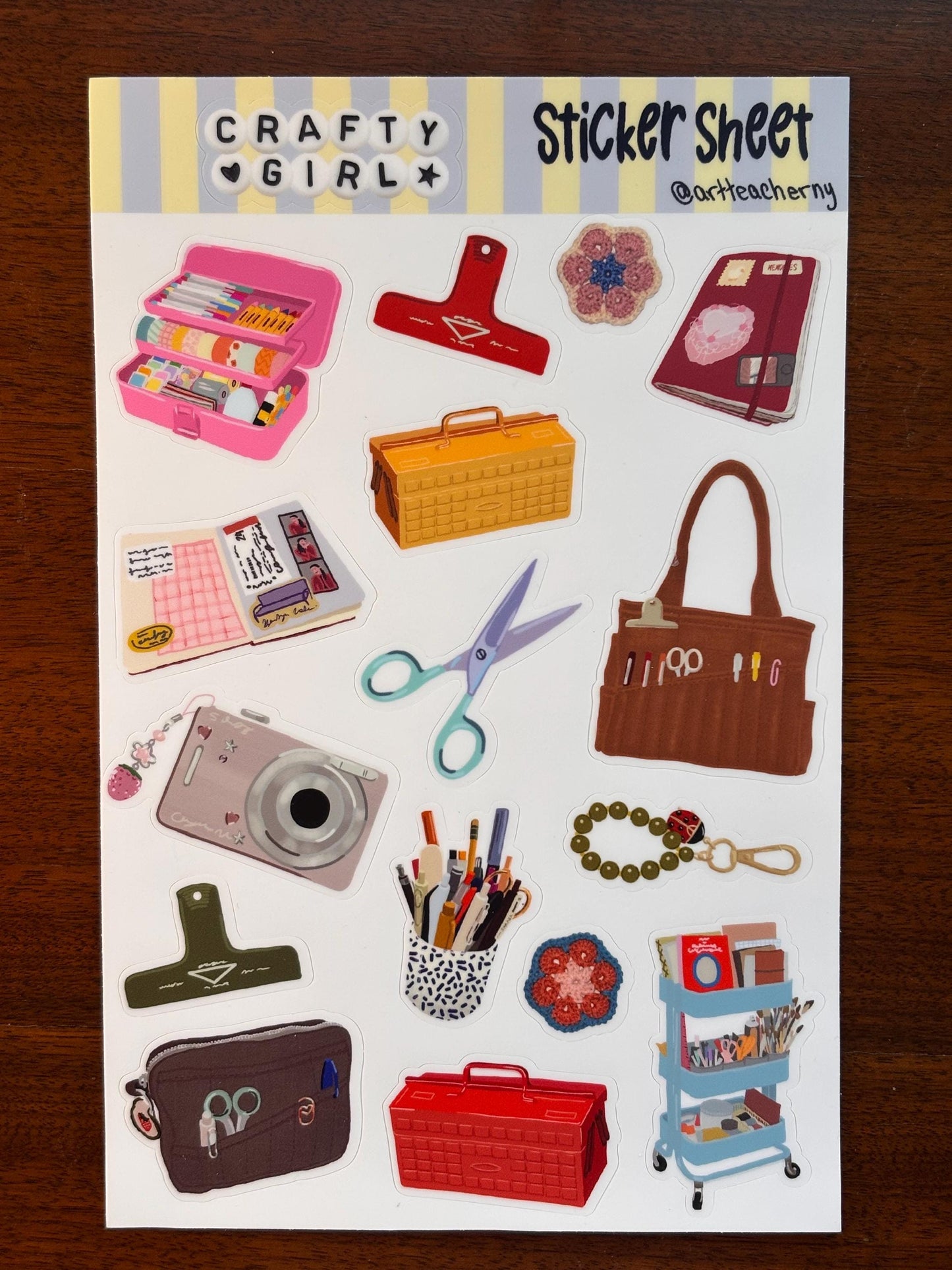 Crafty Girl Sticker Sheet