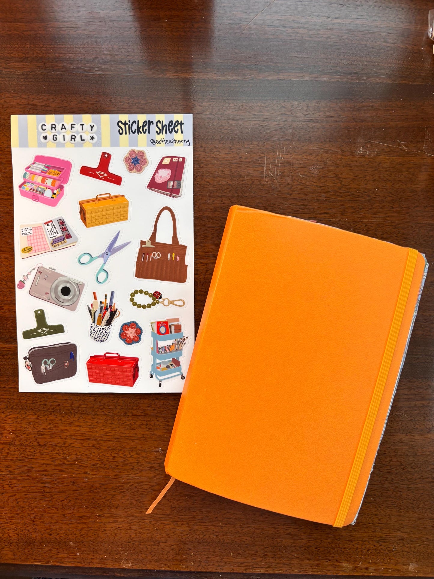 Crafty Girl Sticker Sheet