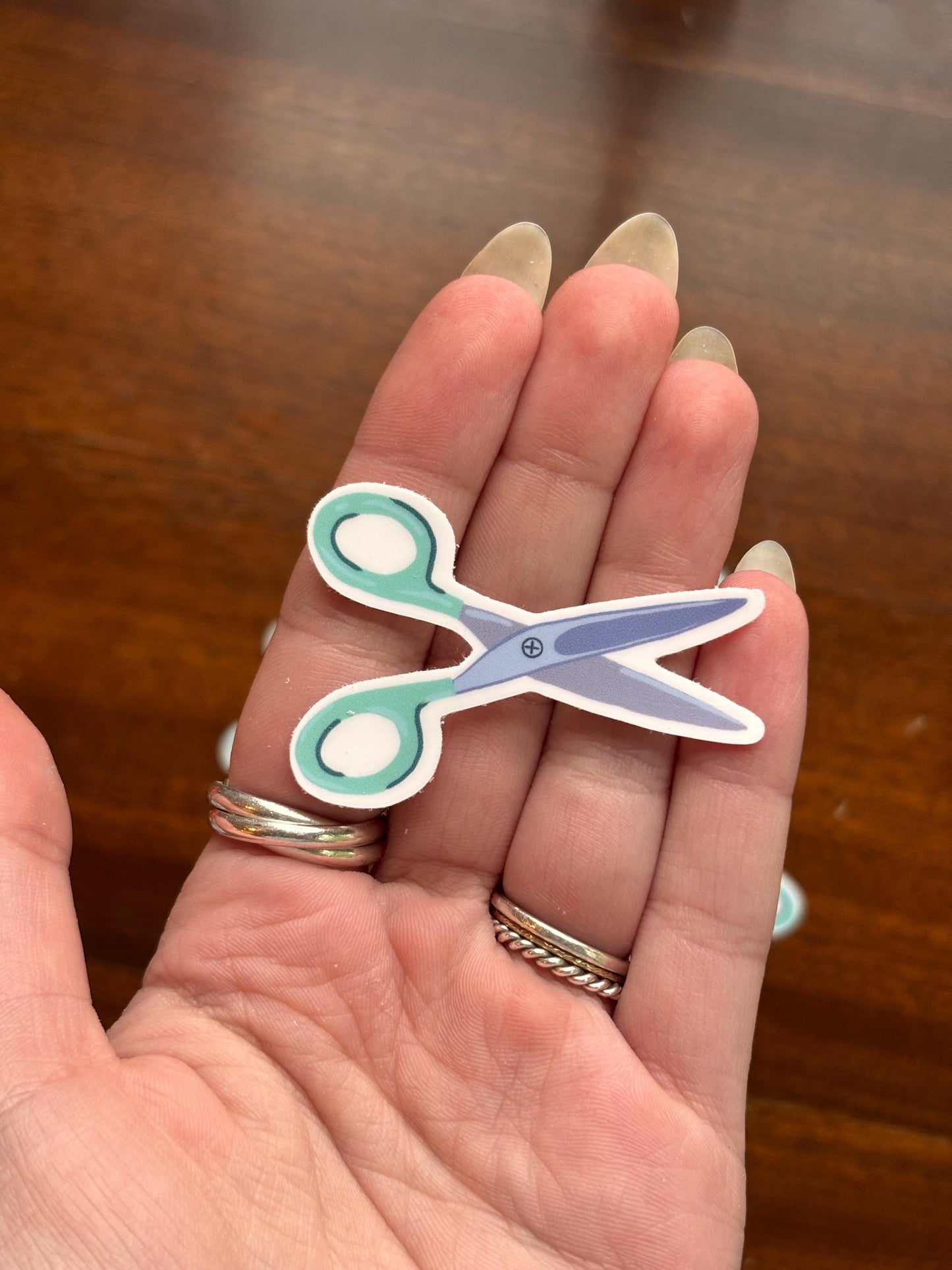 Scissors sticker