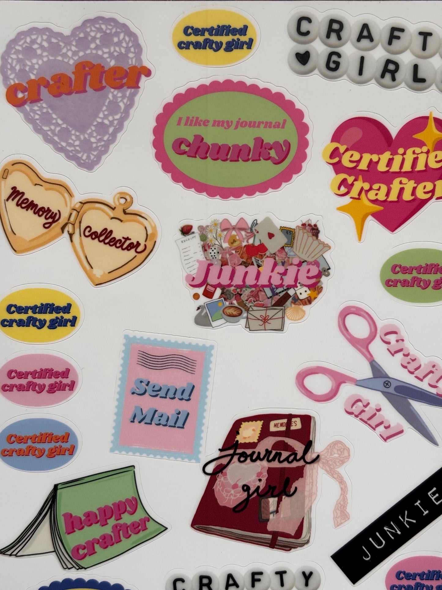 Crafty Badges Sticker Sheet