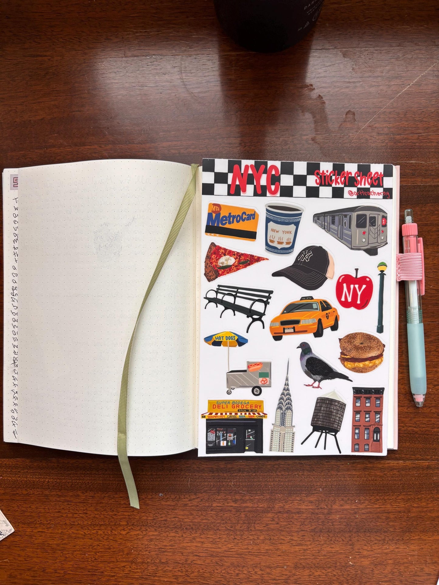 New York NYC Sticker Sheet