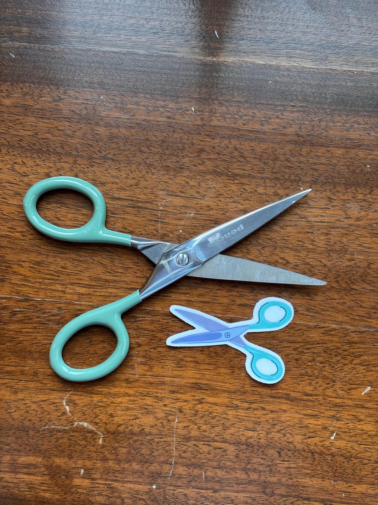 Scissors sticker
