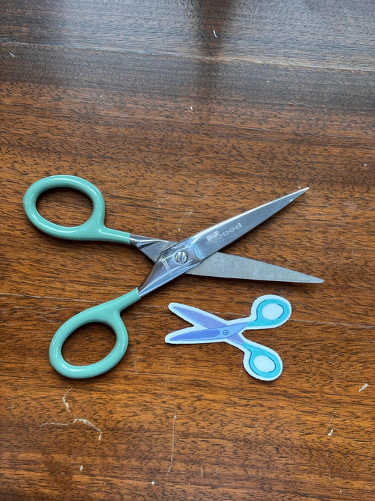 Scissors sticker