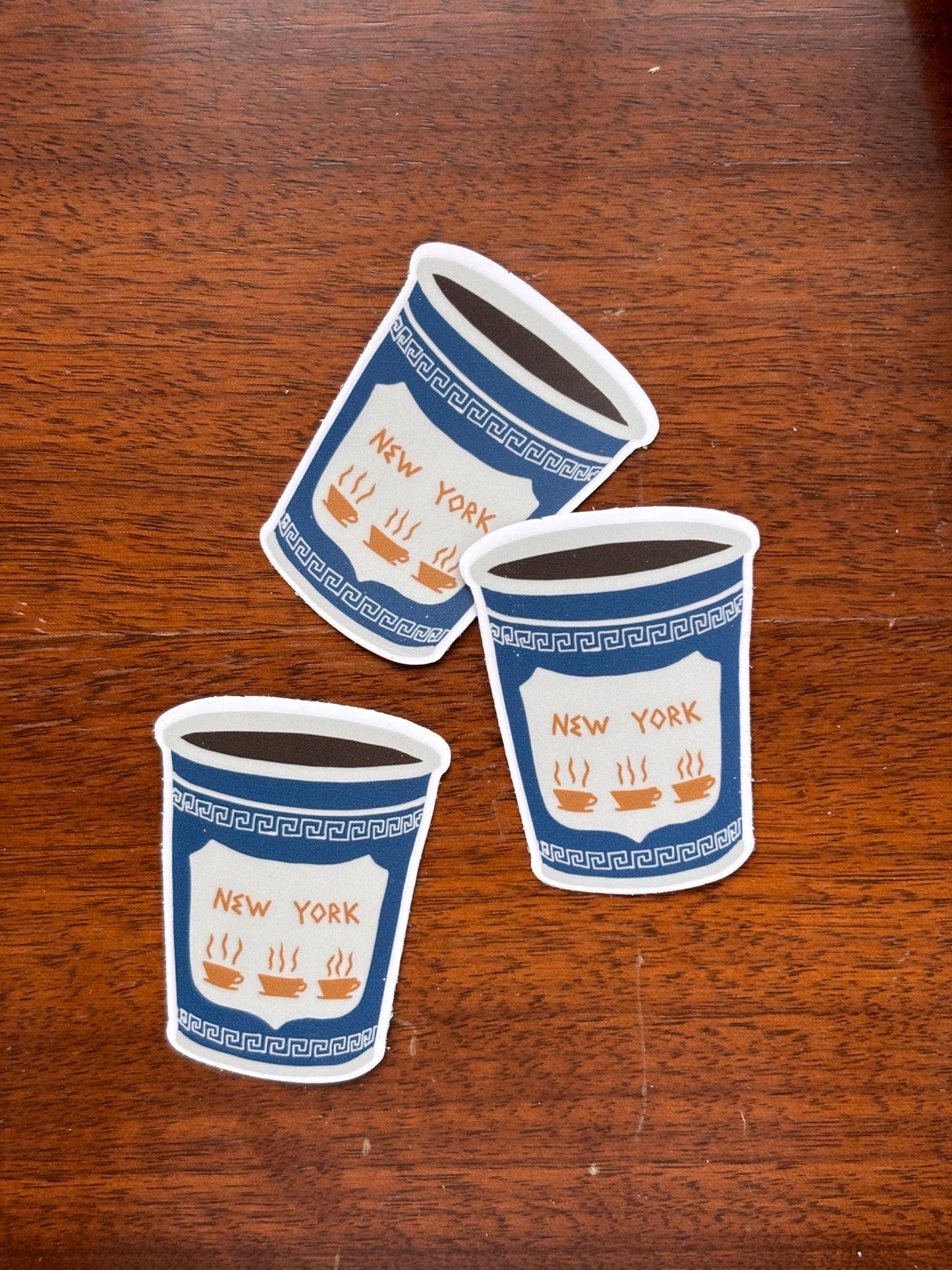 NYC coffee cup sticker