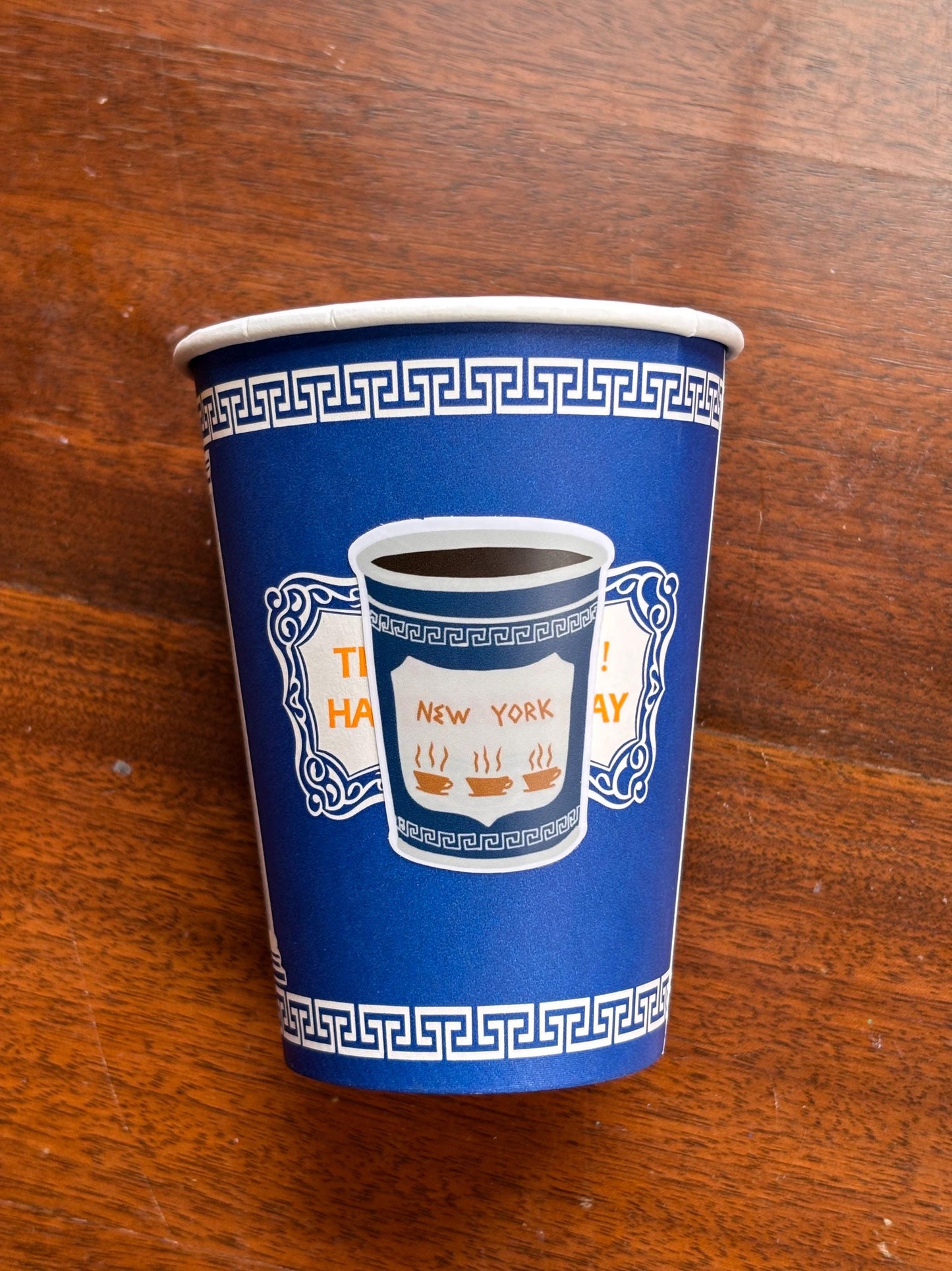 NYC coffee cup sticker