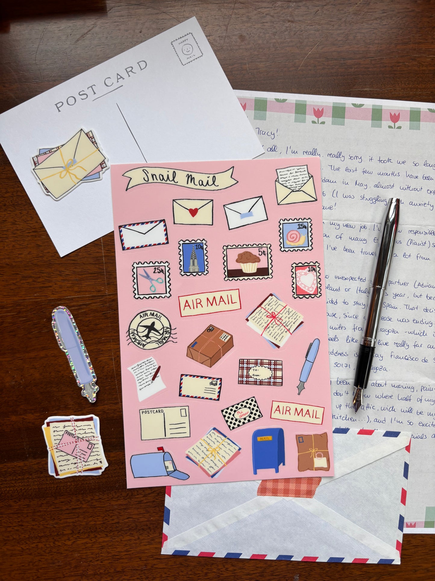 Snail Mail Sticker Sheet