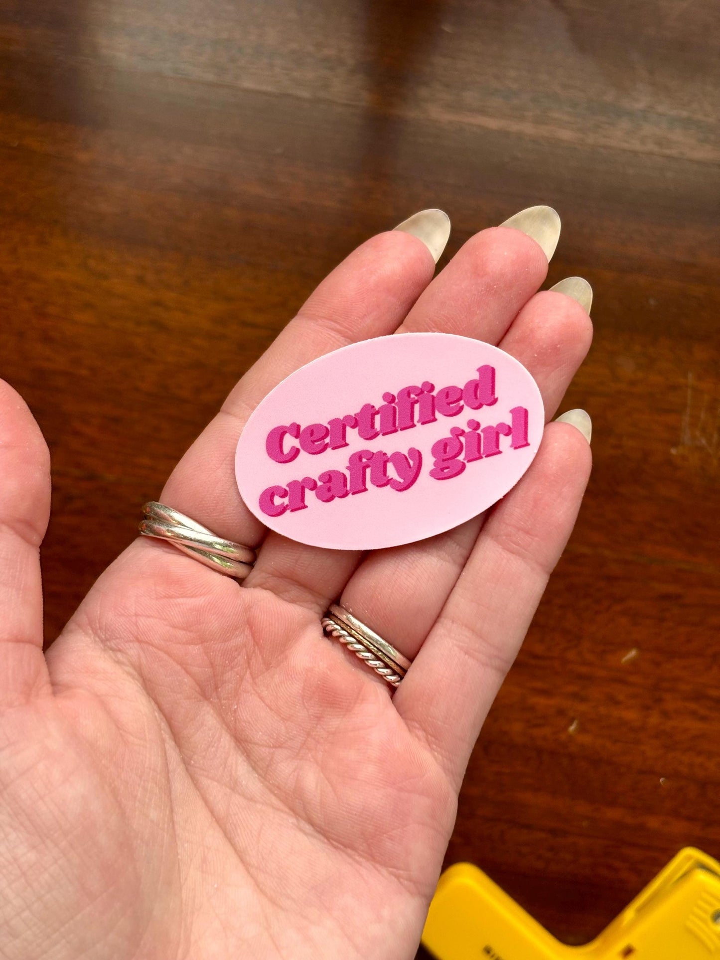 Certified Crafty Girl sticker