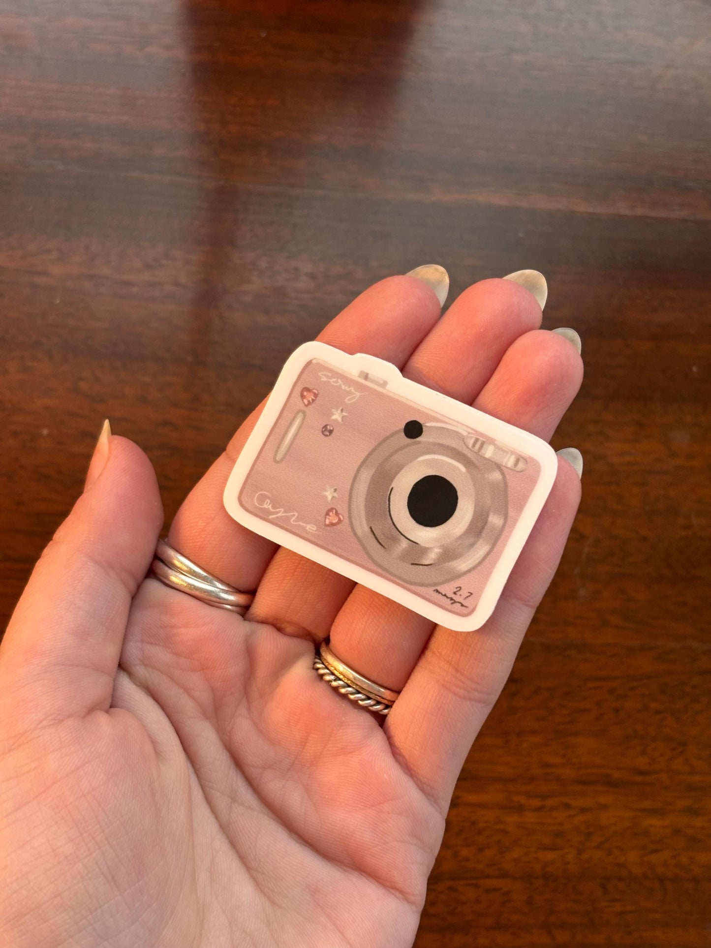 Digital camera sticker