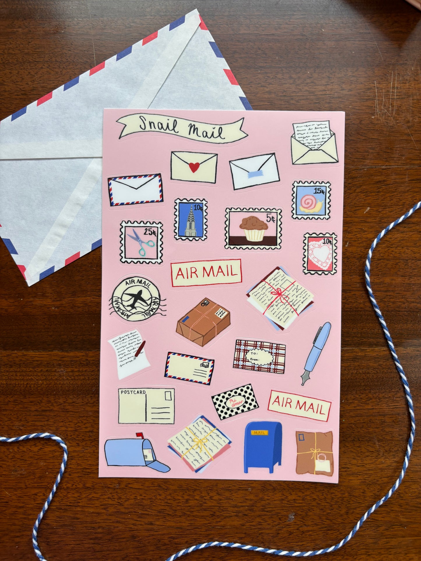 Snail Mail Sticker Sheet