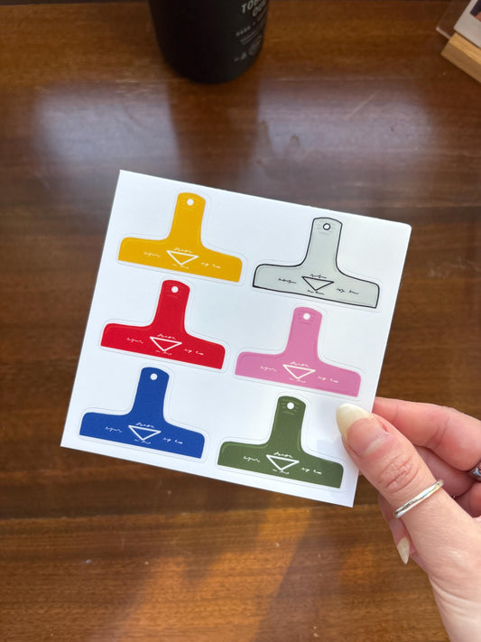 Journal clamps mini sticker sheet