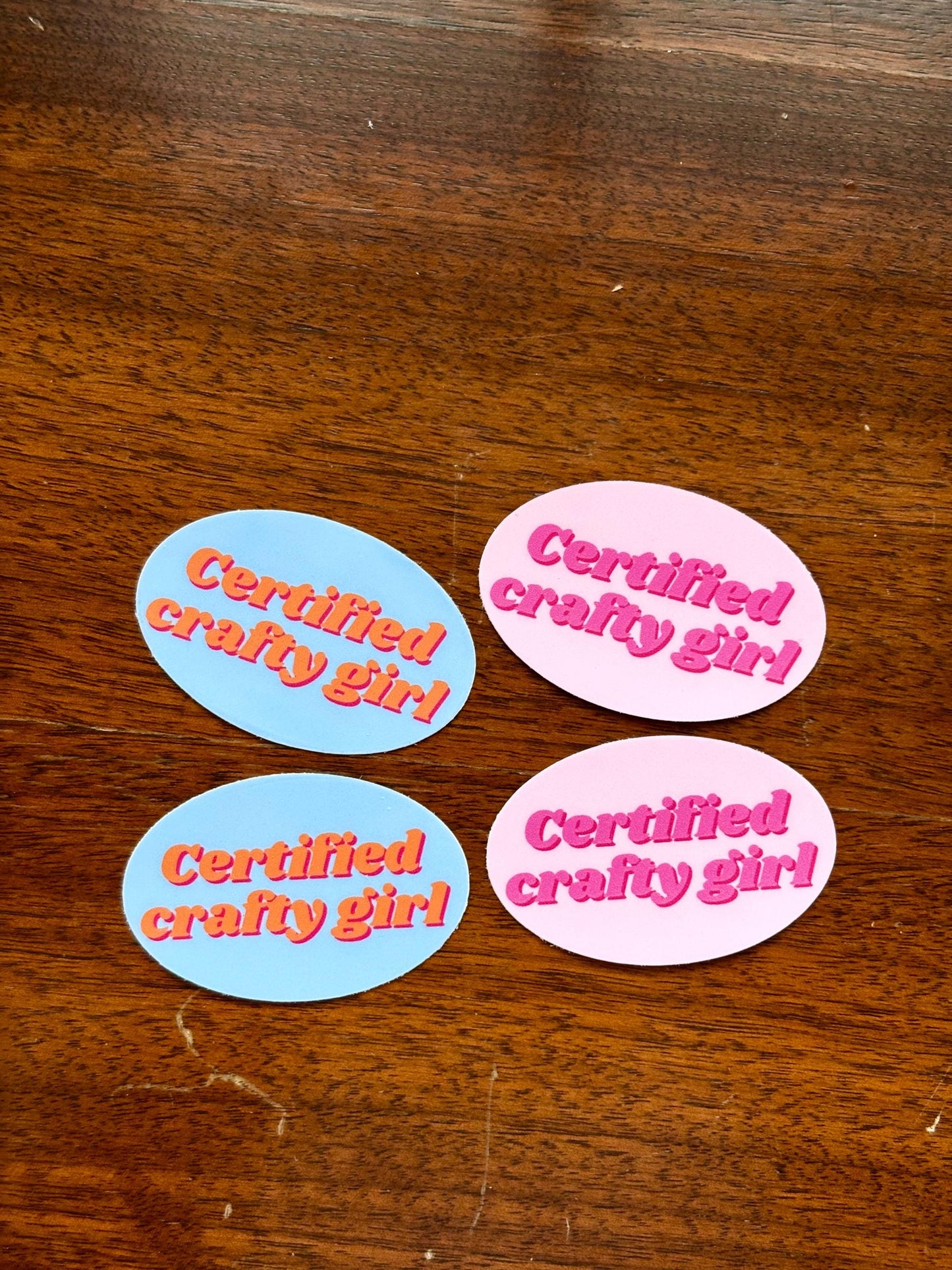 Certified Crafty Girl sticker