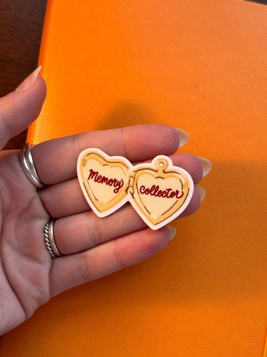Heart locket memory collector sticker