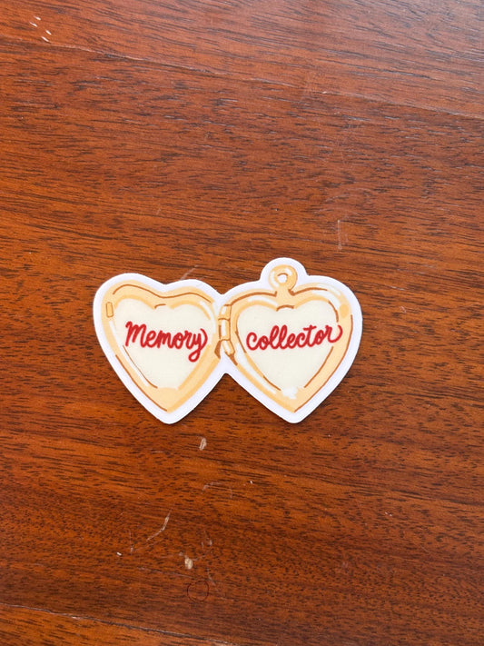 Heart locket memory collector sticker