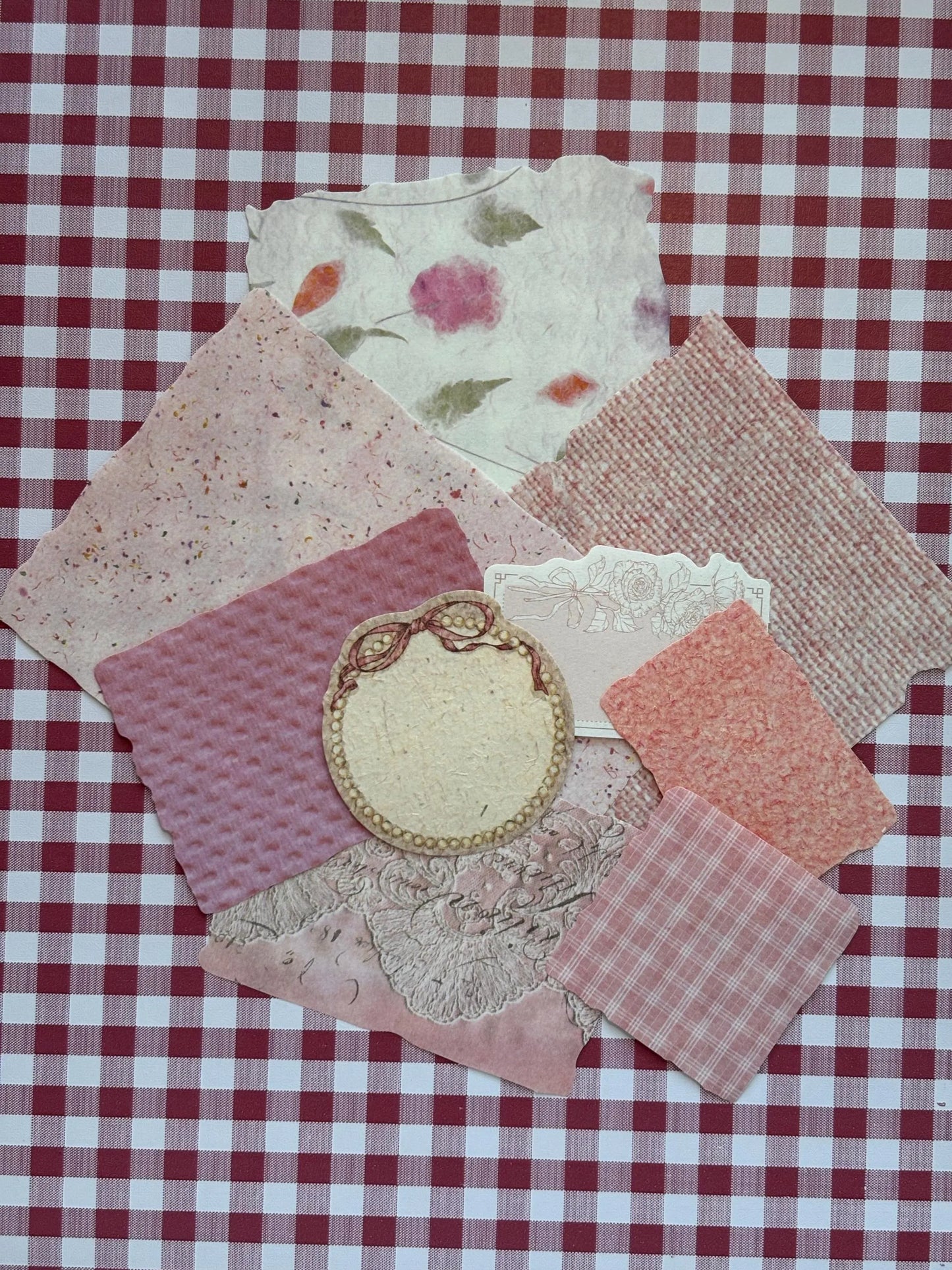 Strawberry Picnic Stationery Junk Journal Pack