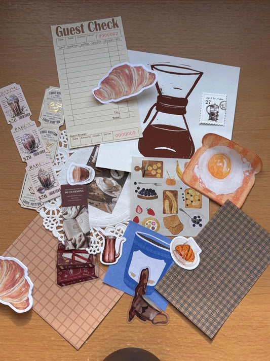 Cafe Stationery Junk Journal Pack
