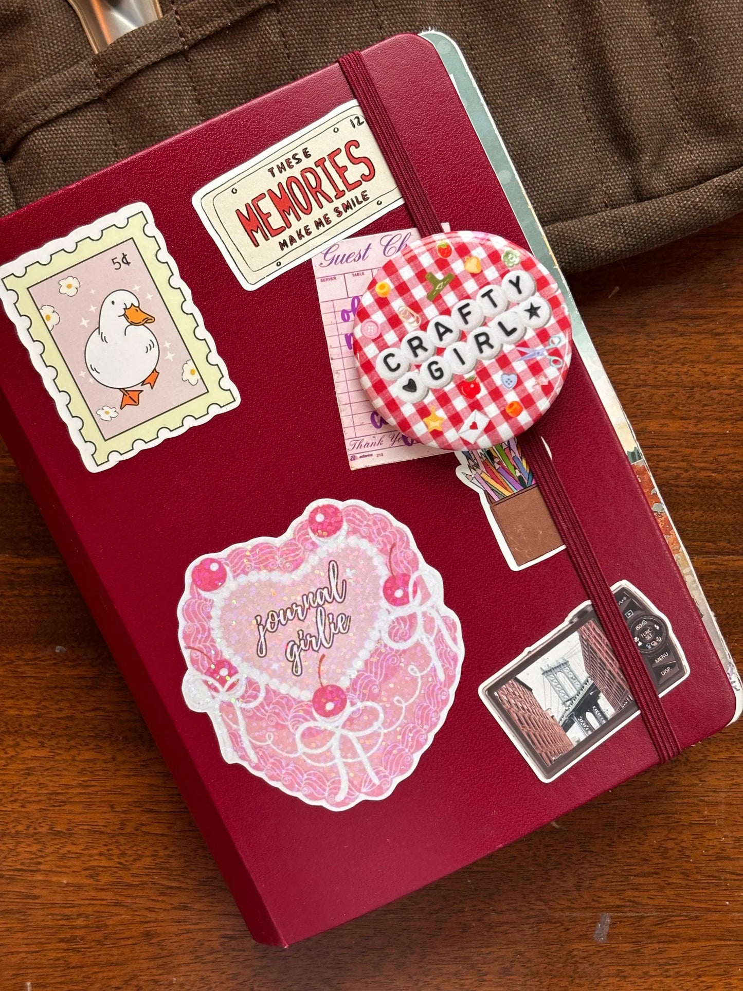 Crafty Girl button pin